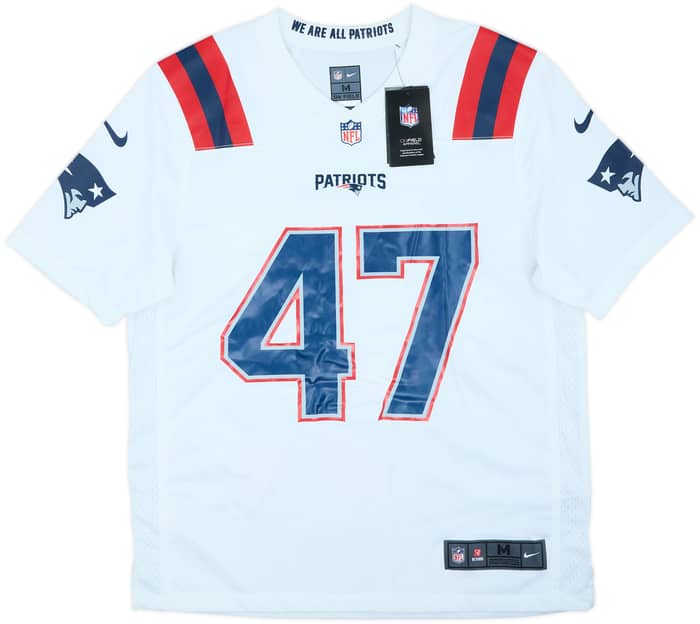 2020-21 New England Patriots Johnson #47 Nike Game Away Jersey (M)