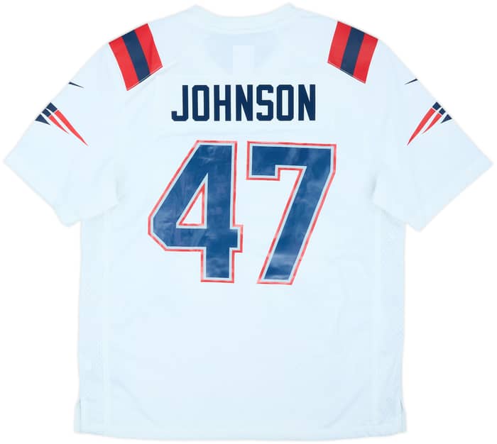 2020-21 New England Patriots Johnson #47 Nike Game Away Jersey (M)