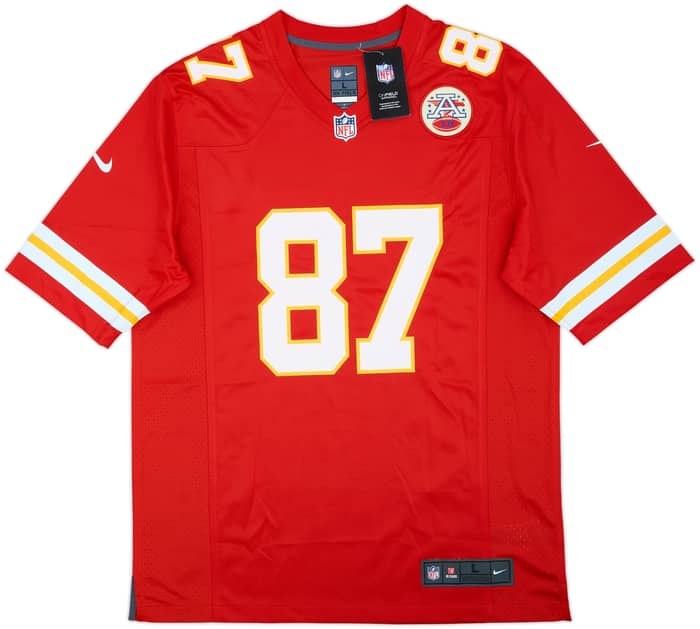 2013-25 Kansas City Chiefs Kelce #87 Nike Game Home Jersey (L)