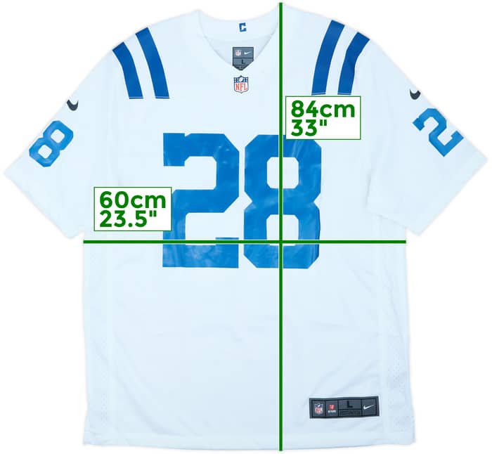 2020-25 Indianapolis Colts Taylor #28 Nike Game Away Jersey - 10/10 - (L)