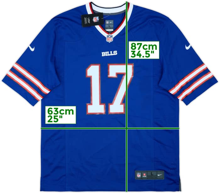 2018-25 Buffalo Bills Allen #17 Nike Game Home Jersey (L)