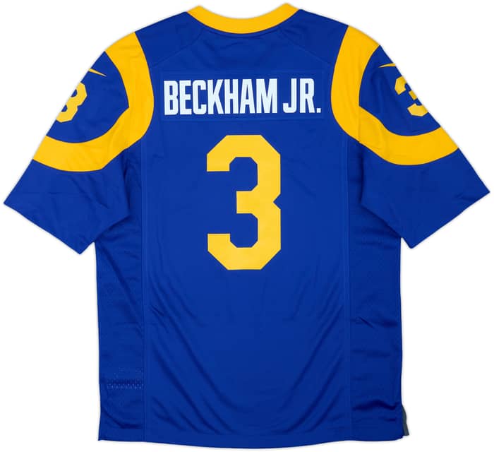 2019 LA Rams Beckham Jr #3 Nike Game Home Jersey (M)