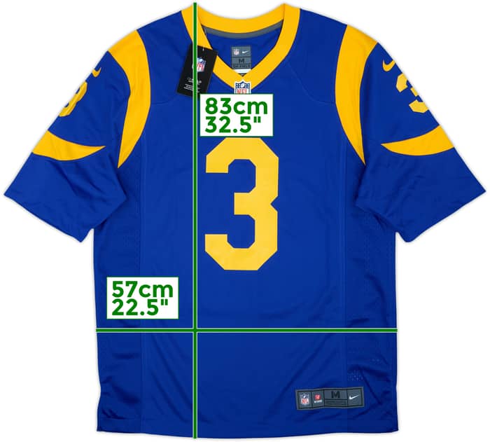 2019 LA Rams Beckham Jr #3 Nike Game Home Jersey (M)