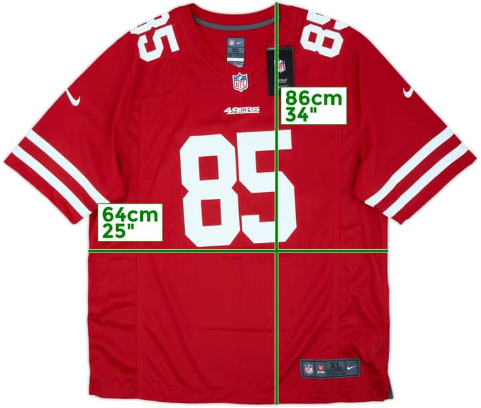 2021 San Francisco 49ers Kittle #85 Nike Game Home Jersey (XL)