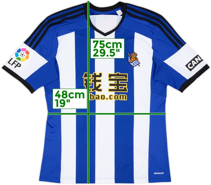 2014-15 Real Sociedad Home Shirt - 9/10 - (M)