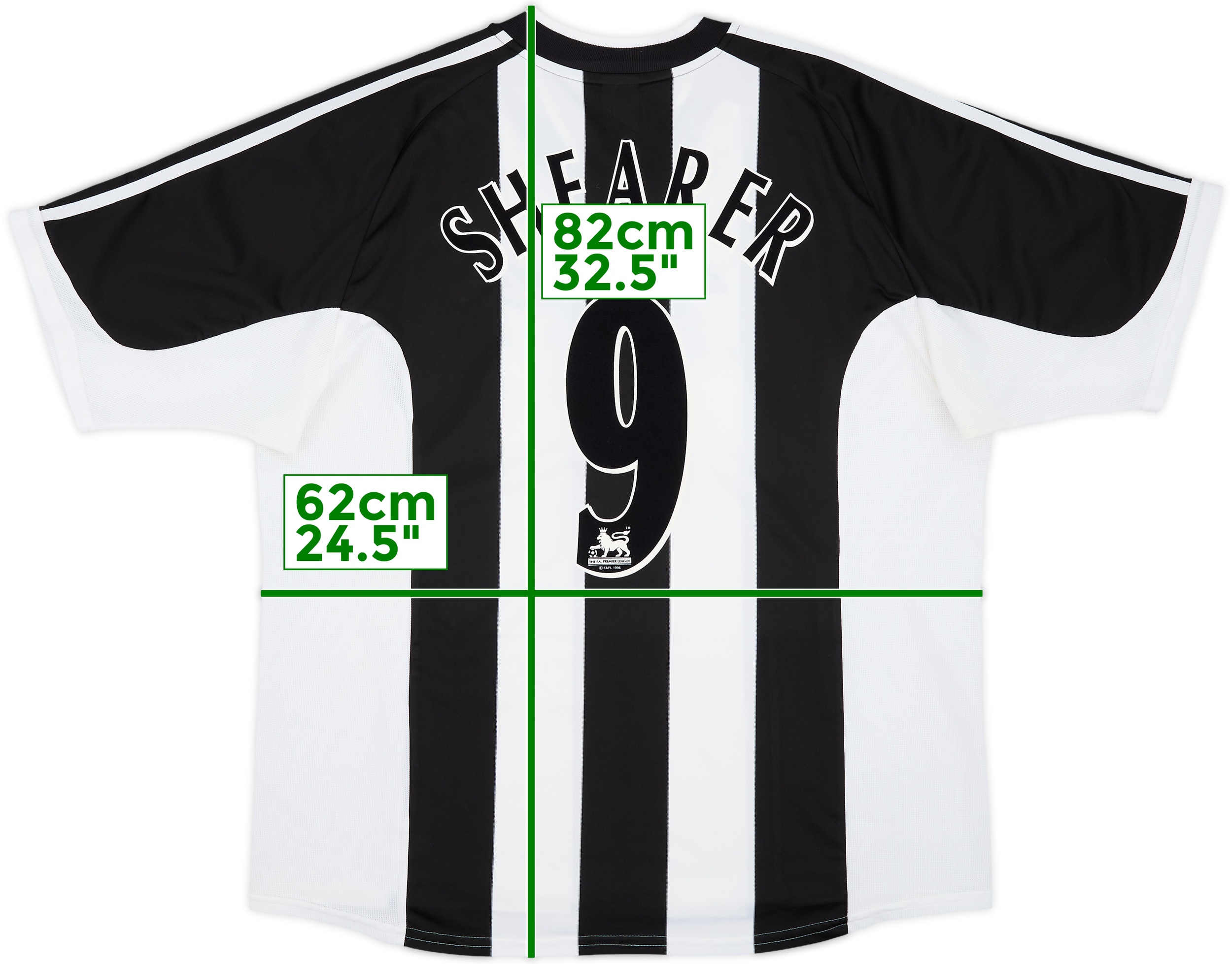 2001-03 Newcastle Home Shirt Shearer #9 - 6/10 - (XXL)
