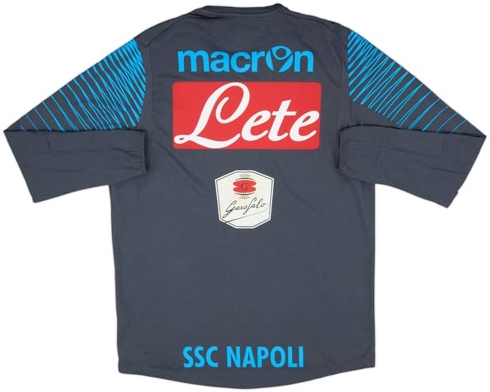 2011-12 Napoli Macron Player Issue Training Shirt #1 - 8/10 - (L)