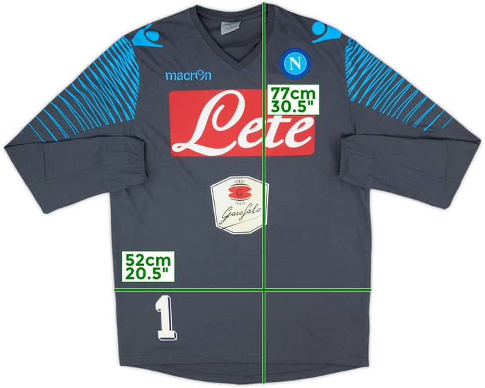 2011-12 Napoli Macron Player Issue Training Shirt #1 - 8/10 - (L)