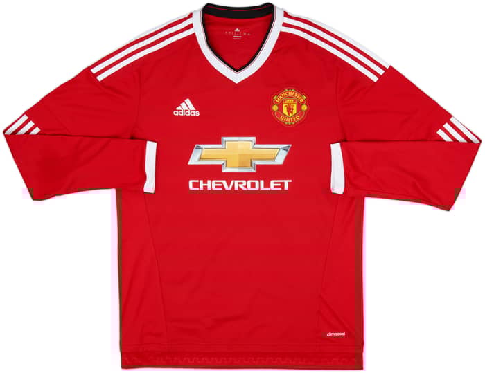 2015-16 Manchester United Home L/S Shirt Rooney #10 - 9/10 - (L)