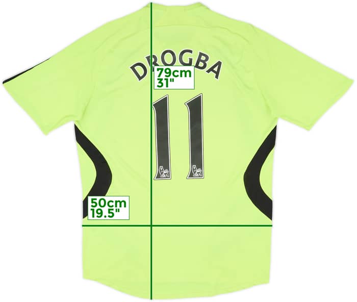 2007-08 Chelsea Away Shirt Drogba #11 - 5/10 - (M)