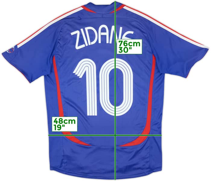 2006-07 France Home Shirt Zidane #10 - 5/10 - (M)