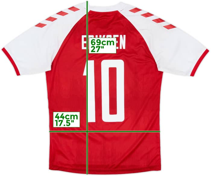2020-21 Denmark Home Shirt Eriksen #10 - 7/10 - (S)
