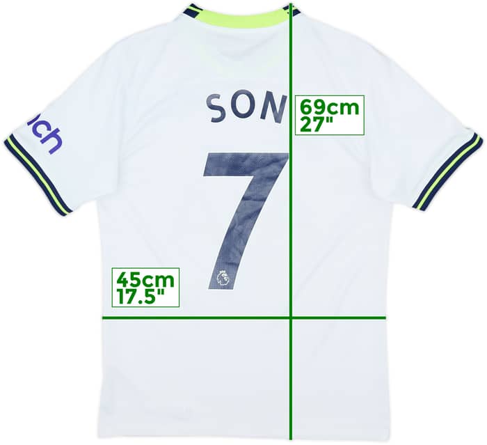 2022-23 Tottenham Home Shirt Son #7 - 8/10 - (S)
