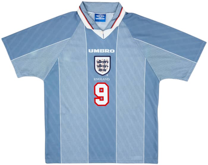 1996-97 England Away Shirt Shearer #9 - 9/10 - (L)