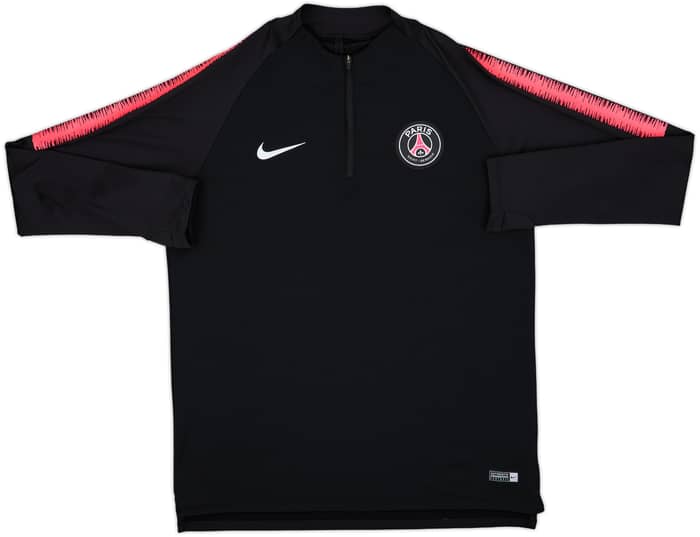 2018-19 Paris Saint-Germain Nike 1/4 Zip Drill Top - 8/10 - (L)
