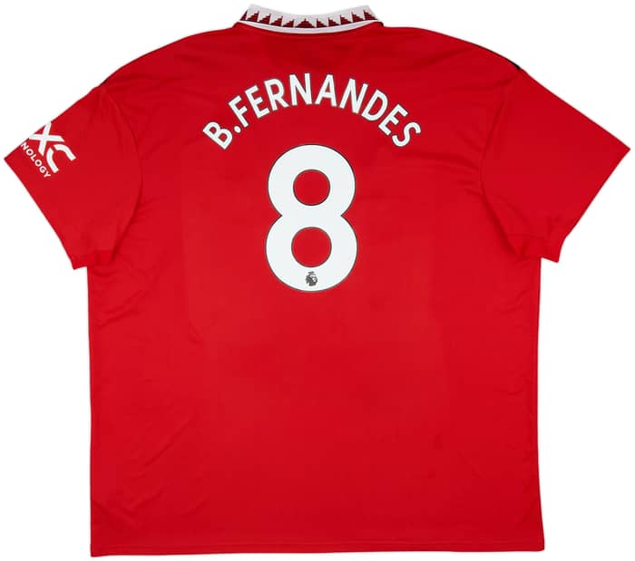 2022-23 Manchester United Home Shirt B.Fernandes #8 - 9/10 - (3XL)