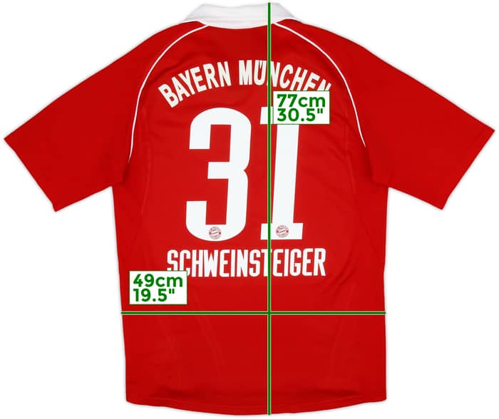 2005-06 Bayern Munich Home Shirt Schweinsteiger #31 - 6/10 - (M)