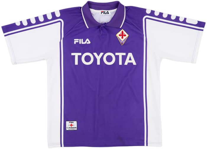 1999-00 Fiorentina Home Shirt Batistuta #9 - 7/10 - (L)