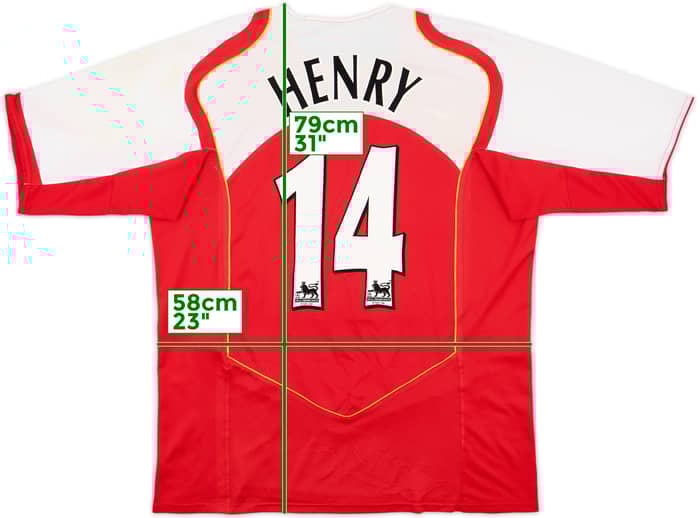 2004-05 Arsenal Home Shirt Henry #14 - 5/10 - (S)