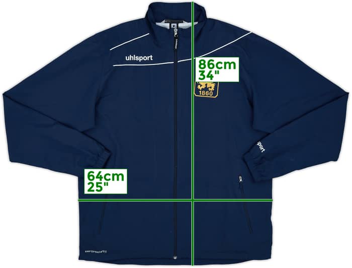 2012-13 1860 Munich Uhlsport Track Jacket - 8/10 - (3XL)