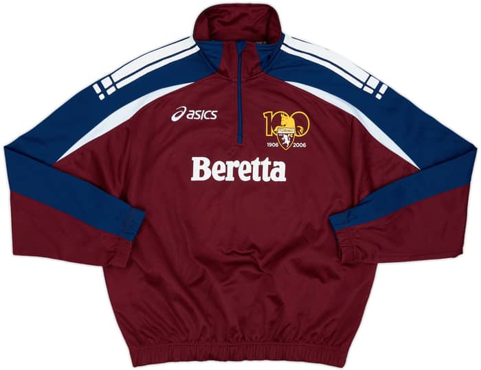 2006-07 Torino Asics 1/4 Zip Drill Top - 9/10 - (S)