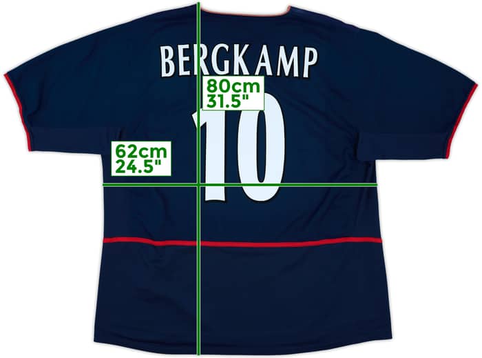 2003-04 Arsenal Third Shirt Bergkamp #10 - 8/10 - (XXL)