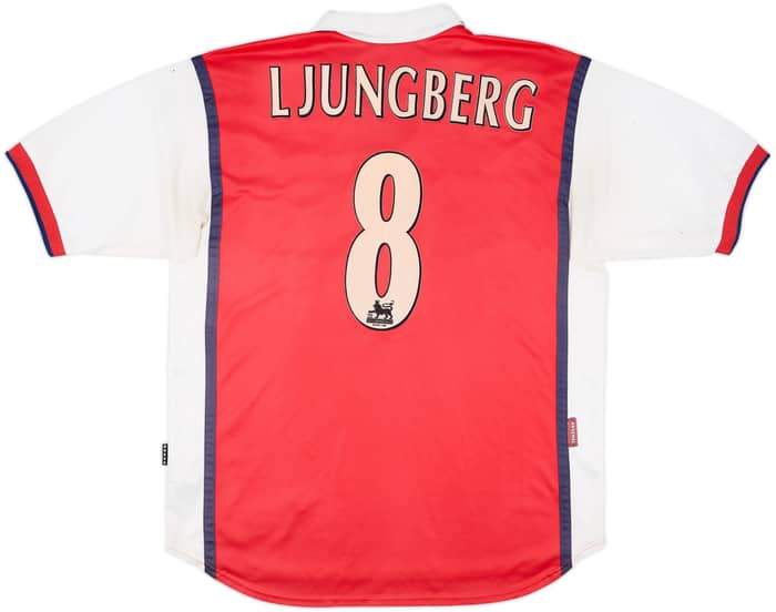 1999-00 Arsenal Home Shirt Ljungberg #8 - 6/10 - (XL)