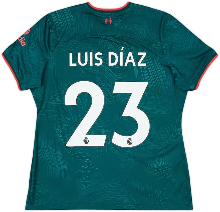 2022-23 Liverpool Third Shirt Luis Diaz #23 - 10/10 - (Women's XL)