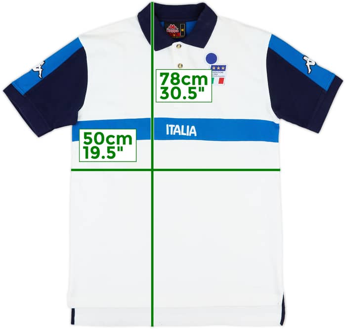 1999-00 Italy Kappa Polo Shirt - 9/10 - (M)