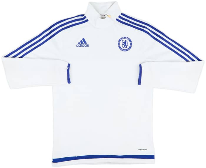 2015-16 Chelsea adidas 1/4 Zip Sweat Top - 6/10 - (XS)