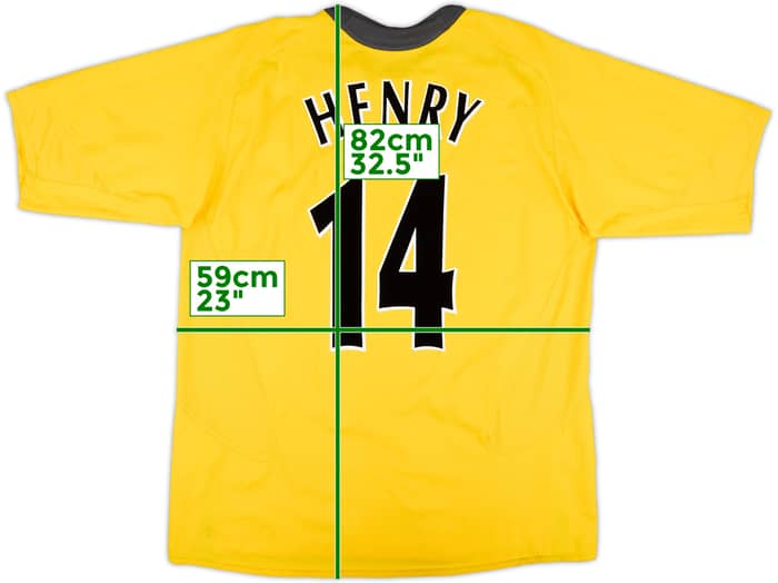 2005-06 Arsenal Away Shirt Henry #14 - 6/10 - (XL)