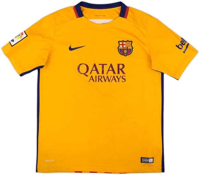 2015-16 Barcelona Away Shirt - 5/10 - (XL.Boys)