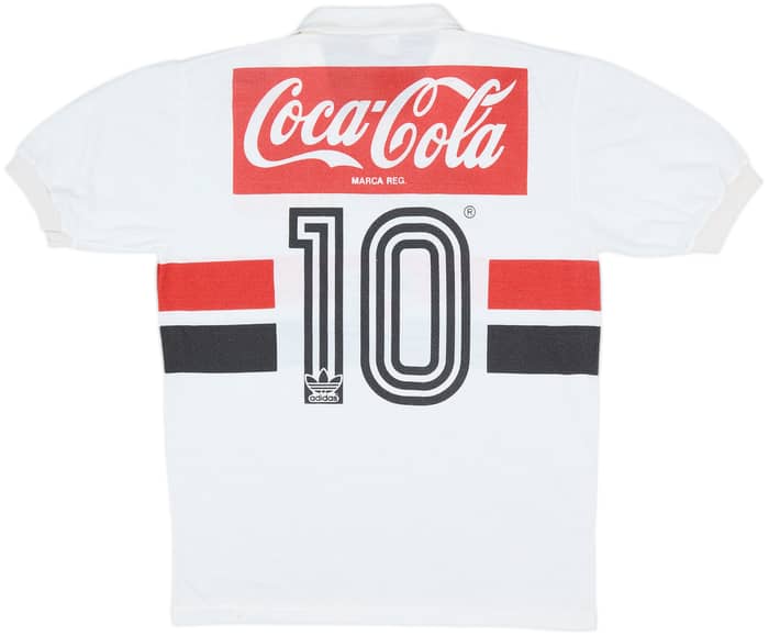 1987-88 Sao Paulo Home Shirt #10 - 8/10 - (L)