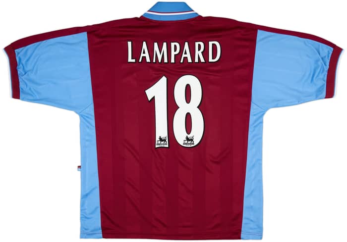 1995-97 West Ham Centenary Home Shirt Lampard #26 - 9/10 - (XL)