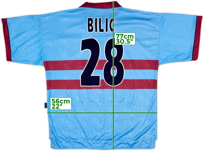 1995-97 West Ham Centenary Away Shirt Bilic #28 - 9/10 - (L)