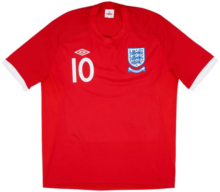 2010-11 England Away 'South Africa' Shirt Rooney #10 - 9/10 - (XL)