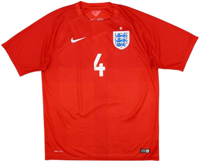 2014-15 England Away Shirt Gerrard #4 - 9/10 - (L)