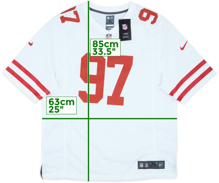 2022-25 San Francisco 49ers Bosa #97 Nike Game Away Jersey (XL)