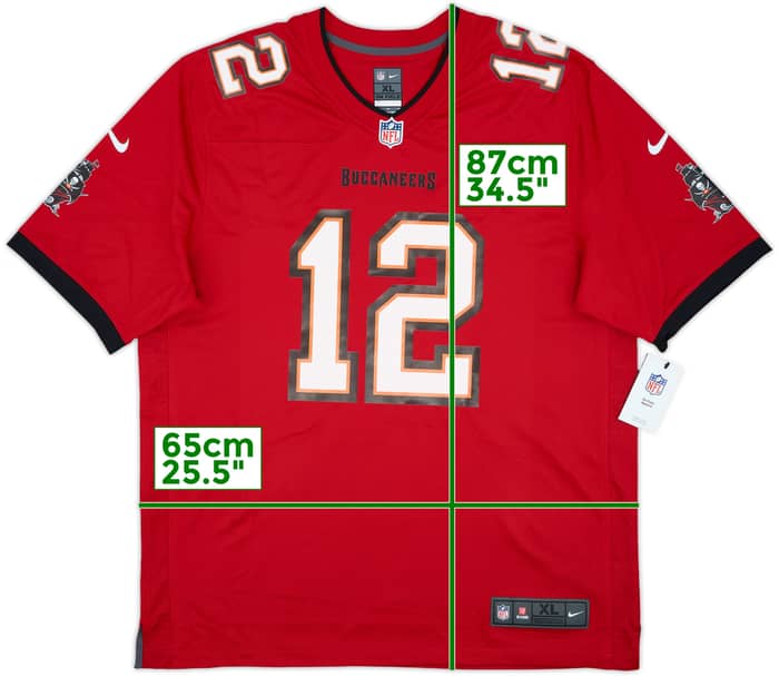 2020-22 Tampa Bay Buccaneers Brady #12 Nike Game Home Jersey (XL)