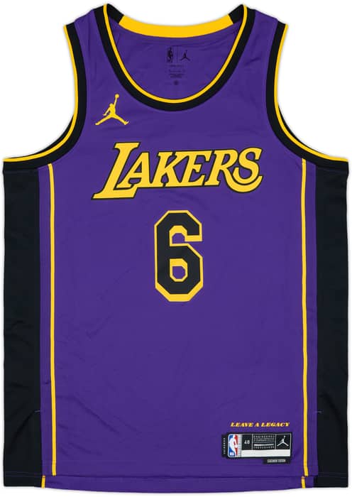 2022-23 LA Lakers James #6 Jordan Swingman Alternate Jersey - 4/10 - (L)