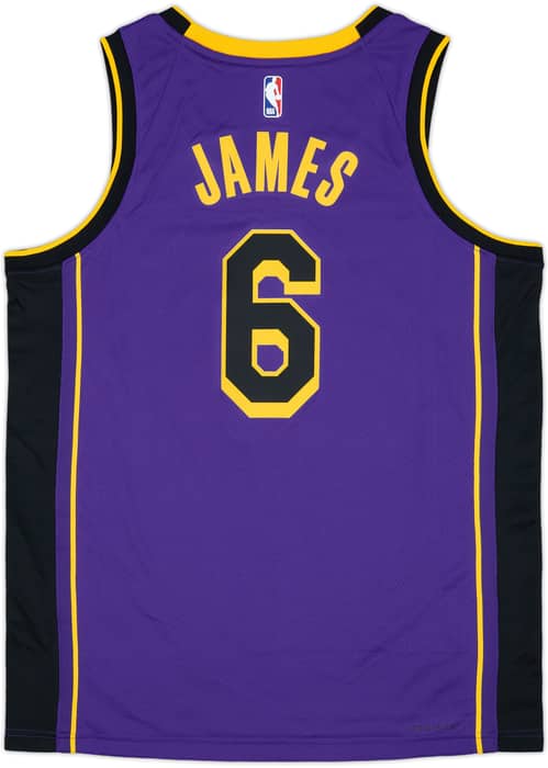 2022-23 LA Lakers James #6 Jordan Swingman Alternate Jersey - 4/10 - (L)