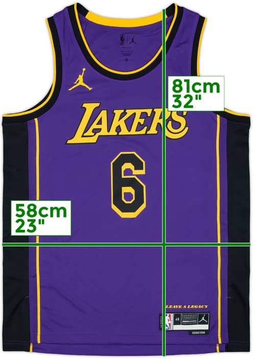 2022-23 LA Lakers James #6 Jordan Swingman Alternate Jersey - 4/10 - (L)