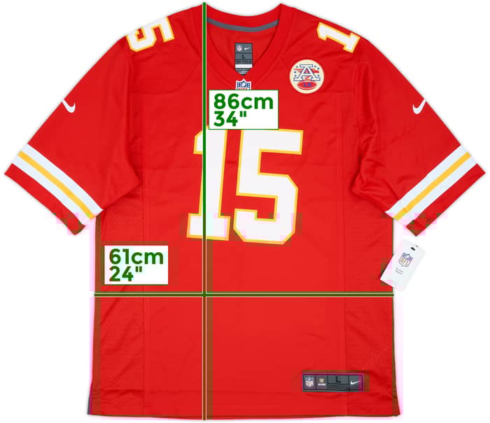 2017-25 Kansas City Chiefs Mahomes #15 Nike Home Jersey (L)