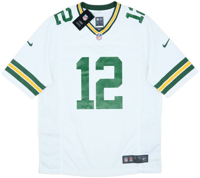 2012-22 Green Bay Packers Rodgers #12 Nike Game Away Jersey (L)