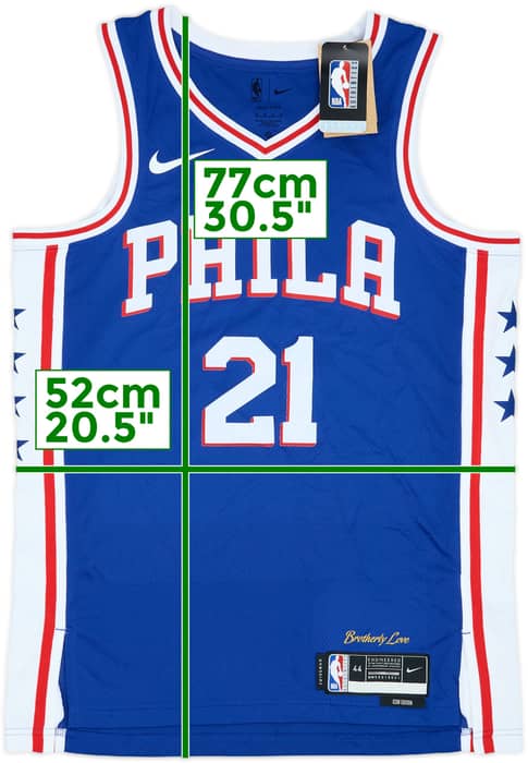 2017-25 Philadelphia 76ers Embiid #21 Nike Swingman Away Jersey (M)