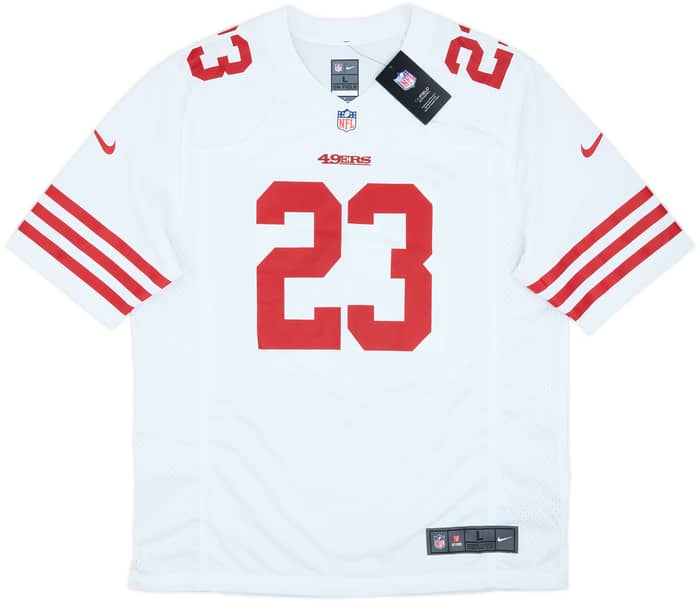 2022-25 San Francisco 49ers McCaffrey #23 Nike Game Away Jersey (L)