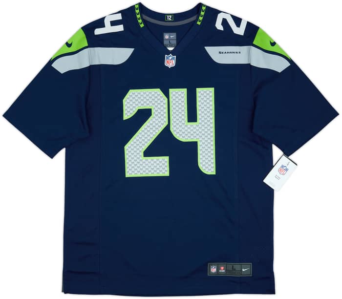 2019 Seattle Seahawks Lynch #24 Nike Game Home Jersey (L)