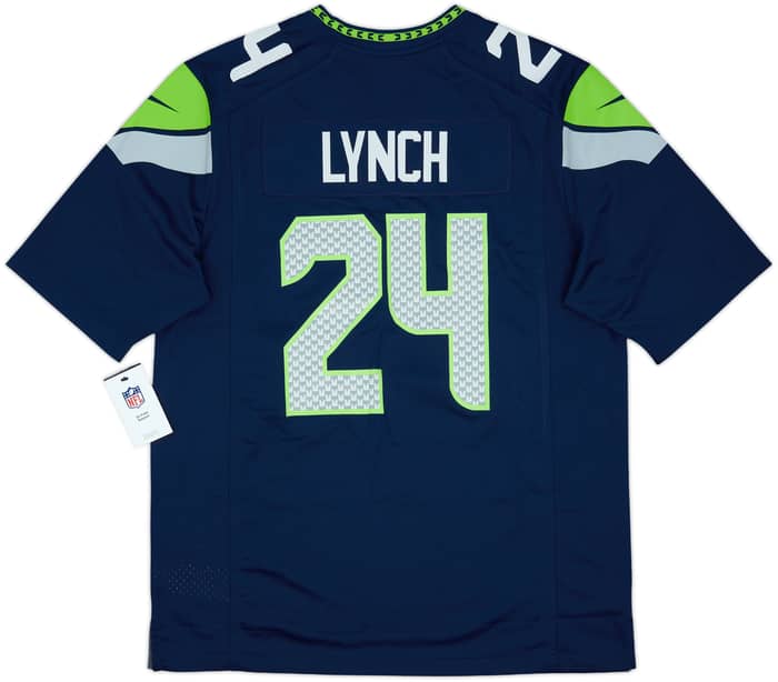 2019 Seattle Seahawks Lynch #24 Nike Game Home Jersey (L)