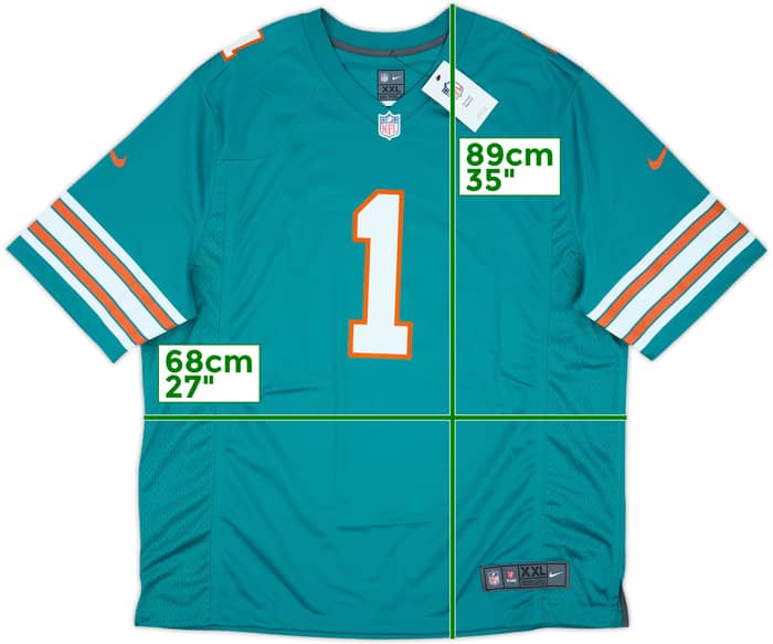 2020-24 Miami Dolphins Tagovailoa #1 Nike Game Alternate Jersey (XXL)