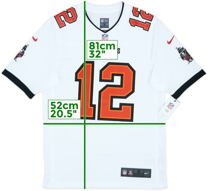2020-22 Tampa Bay Buccaneers Brady #12 Nike Game Away Jersey (S)
